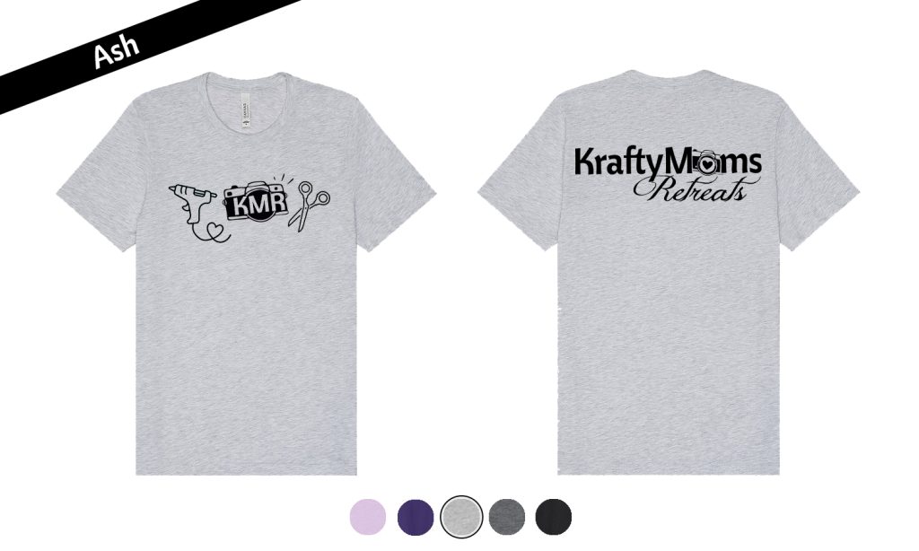 KraftyMoms Retreats KraftyMerchandise Crew Neck 3001 Ash Tri-Icons