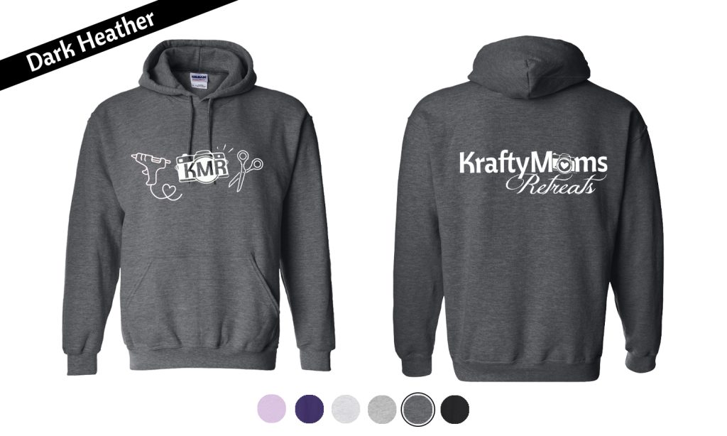 KraftyMoms Retreats KraftyMerchandise Pullover 18500 Dark Heather Tri-Icons