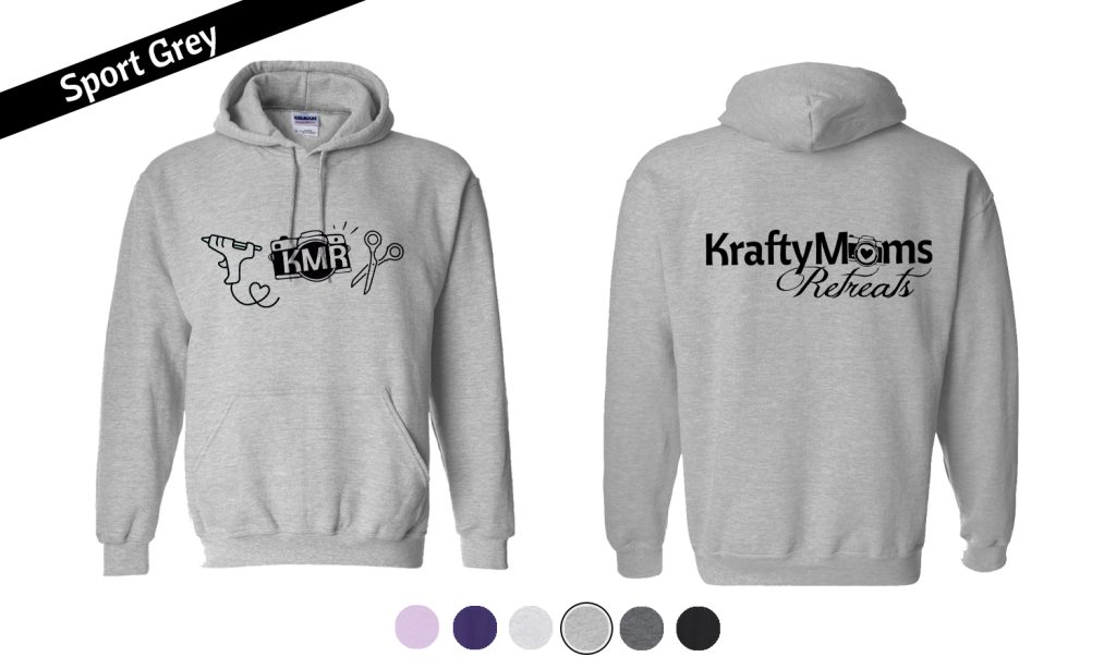 KraftyMoms Retreats KraftyMerchandise Pullover 18500 Sport Grey Tri-Icons