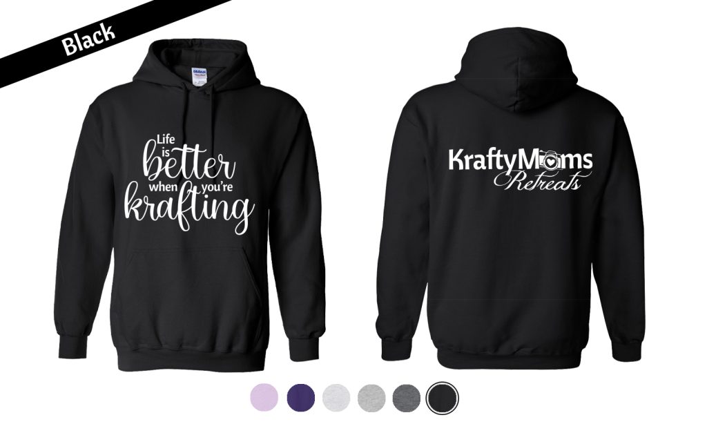 KraftyMoms Retreats KraftyMerchandise Zip-Up 18500 Black Better Krafting