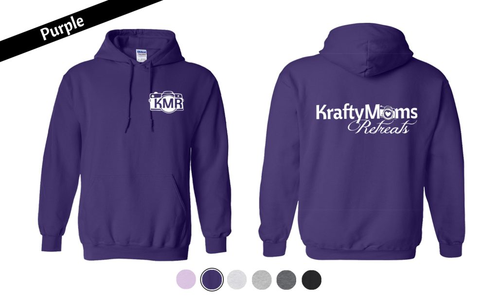 KraftyMoms Retreats KraftyMerchandise Zip-Up 18500 Purple Camera