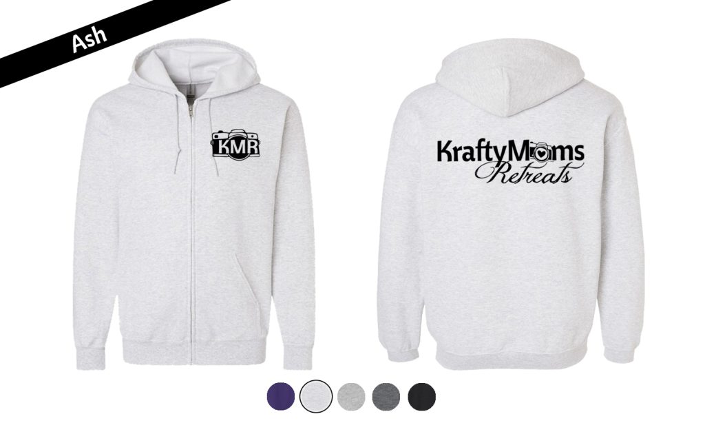 KraftyMoms Retreats KraftyMerchandise Zip-Up 18600 Ash Camera